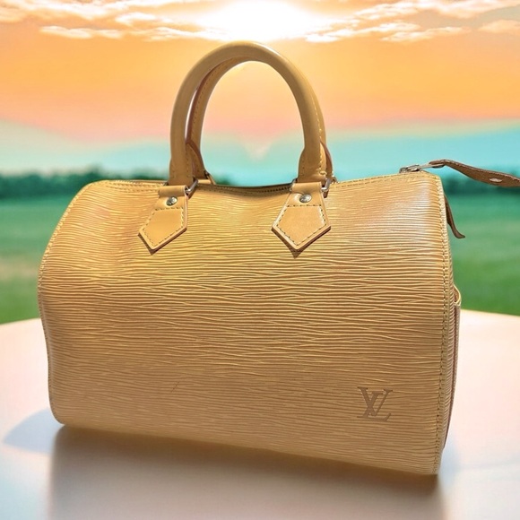 Louis Vuitton Yellow Epi Leather Speedy 25 - Picture 7 of 16